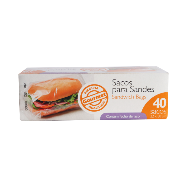 Sacos de Sanduíche Gourmet (40 unidades)